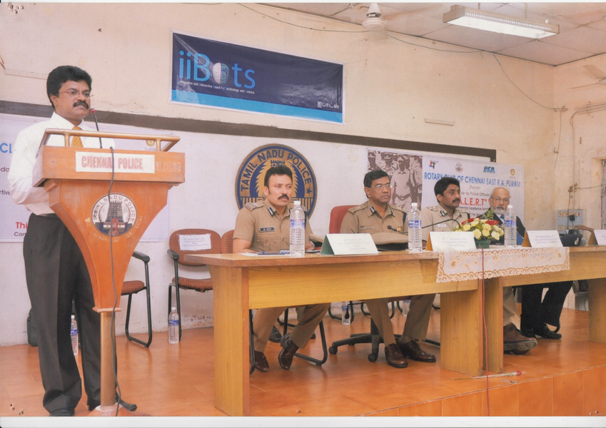 E K Dhilip Kumar giving speech